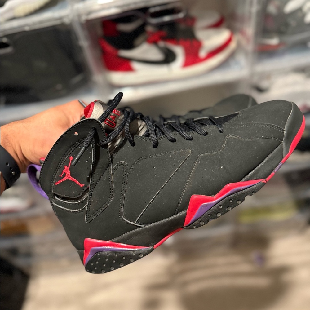 Jordan Black and Red Athletic Shoes